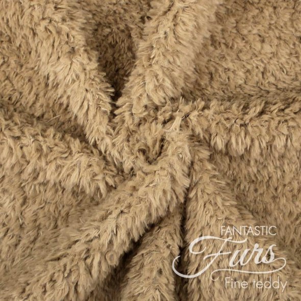 Kullaloo Teddyplüsch Stoff (Meterware / 10 mm Florlänge / Fantastic Furs / Fine Teddy): 1,0m