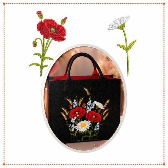 Windesign Stickmuster-USB Wiesenblumen
