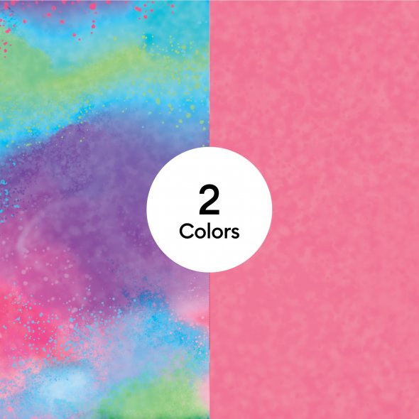 Cricut Infusible Ink™ Watercolor Splash Folie (2 Bögen / 30,5 x 30,5 cm)