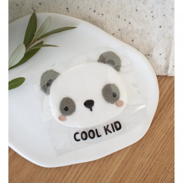 Paul und Clara Teddy Patch Iron-On Panda