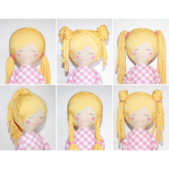 Kullaloo Stoffpuppe LULU + Kleid (Nähanleitung + Schnittmuster)