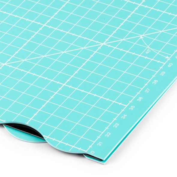 Prym Love Faltbare Schneideunterlage (45 x 60 cm/ cm Skalierung/ türkis)