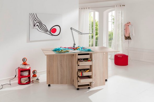 TAILOR made Klapp- und Zuschneidetisch 35.99 mit Korklinoleum-Platte 35.88