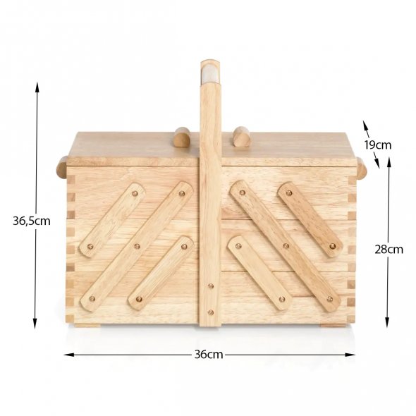 Prym Nähkasten Holz M (hell)