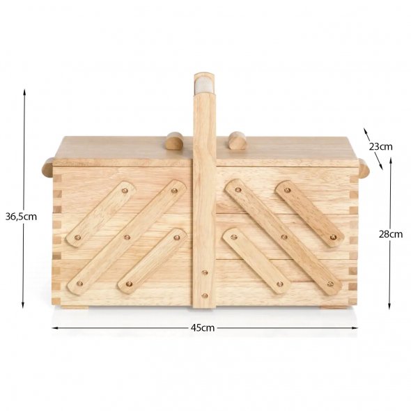 Prym Nähkasten Holz L (hell)