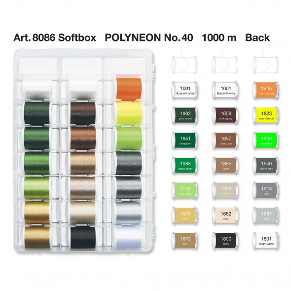 Madeira Polyneon No.40 Garnkoffer (40 Spulen/ 1000 m)