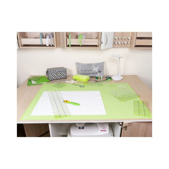 Semplix Rollschneider Maxi mit 3 Klingen (45 mm/ Gerade/ Wellen/ Zacken/ grün)