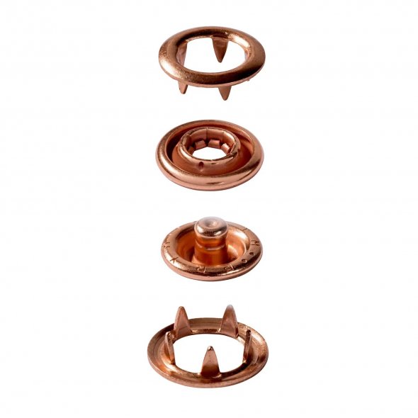 Prym Jersey Ring Druckknöpfe (10 mm/ verkupfert/ 10 St./ inkl. Werkzeug)