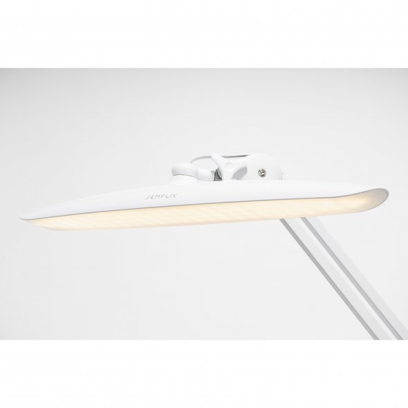 Semplix LED Arbeitslampe Tischlampe weiß (182 LED/ 3 Farben/ dimmbar/ Tischklemme)