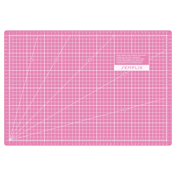 Semplix Schneidematten-Set A3 pink/lila (Matte 45 x 30 cm)
