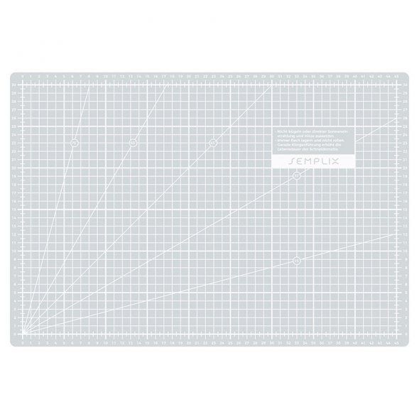 Semplix Schneidematten-Set A3 grau/pink (Matte 45 x 30 cm)