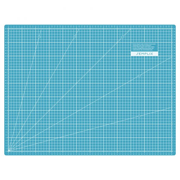 Semplix Schneidematten-Set A2 türkis/petrol (Matte 60 x 45 cm)