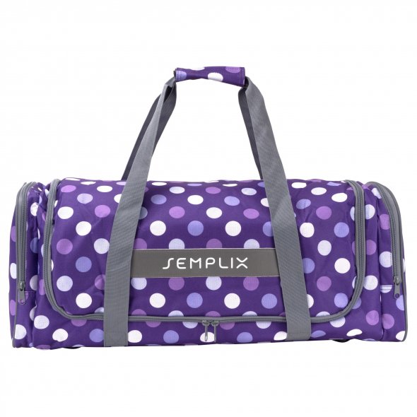 Semplix Plottertasche Polka Dots (lila/ flieder/ 62 x 22 x 25 cm)