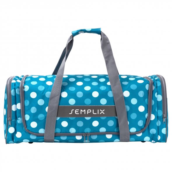 Semplix Plottertasche Polka Dots (petrol/ türkis/ 62 x 22 x 25 cm)