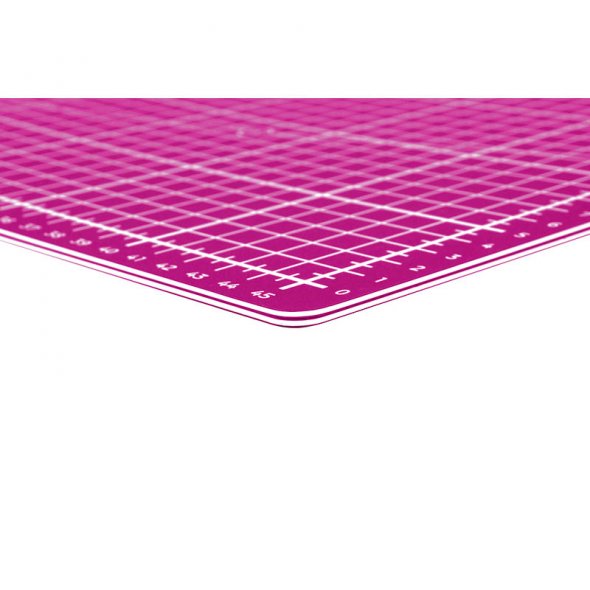 Semplix Faltbare Schneidematte beere (45 x 30 cm/ Unterseite rutschhemmend) A3