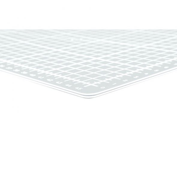 Semplix Faltbare Schneidematte hellgrau (45 x 30 cm/ Unterseite rutschhemmend) A3