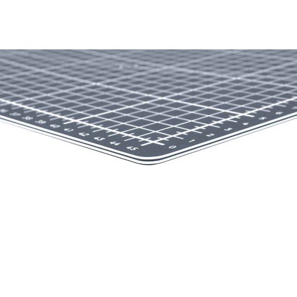Semplix Faltbare Schneidematte grau (45 x 30 cm/ Unterseite rutschhemmend) A3