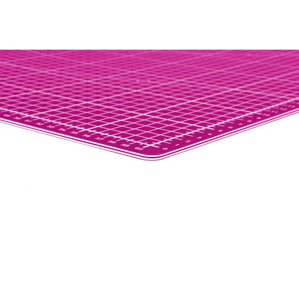 Semplix Faltbare Schneidematte beere (60 x 45 cm/ Unterseite rutschhemmend) A2
