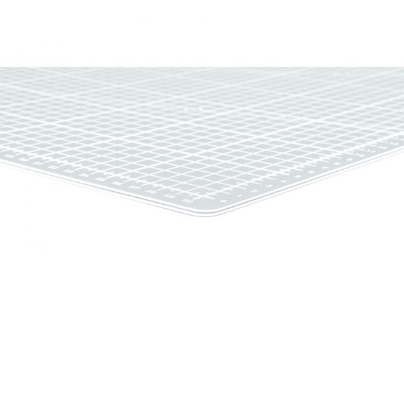Semplix Faltbare Schneidematte hellgrau (60 x 45 cm/ Unterseite rutschhemmend) A2