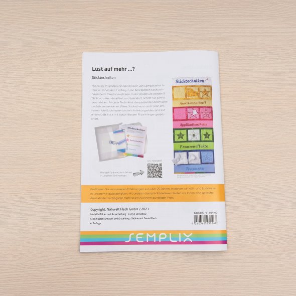 Semplix Vlies-Schulung - ausführliches Nachschlagewerk + USB (inkl. Vliesproben)