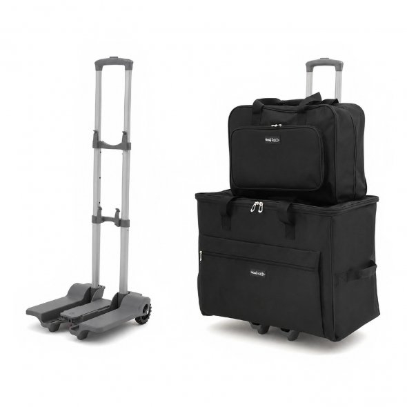 Nähmaschinen-Trolley von Hobby Gift schwarz (groß/ B 61 x T 35 x H 45 cm)