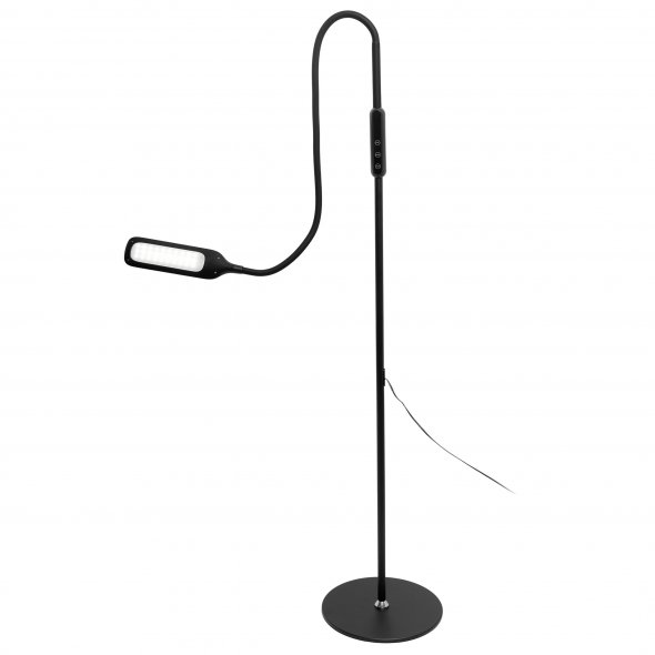 Lumina LED Stehlampe (schwarz/ dimmbar/ Standfuß/ mit Fernbedienung)