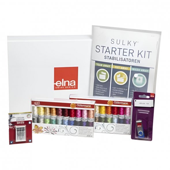 Elna eXpressive 830 Stickmaschine - Kreativ-Set & exuberance Jr. Sticksoftware GRATIS