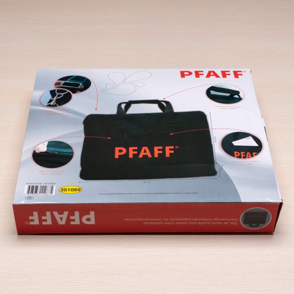 Pfaff Overlocktasche (schwarz/ rot)