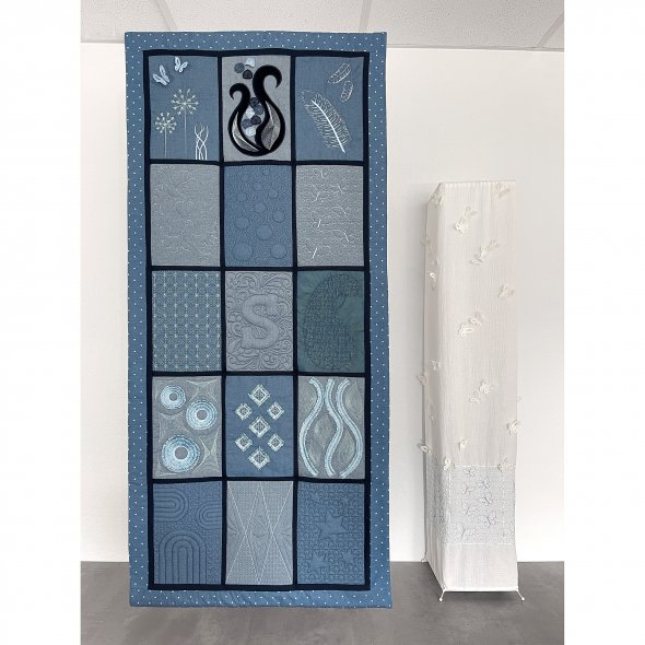Nähwelt Flach USB SimplyWhite (18 Motive und Quilt-Alphabet A-Z + Anleitung)