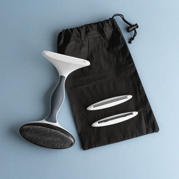 Gleener Fusselentferner mit Flusenbürste (3 verschied. Aufsätze)