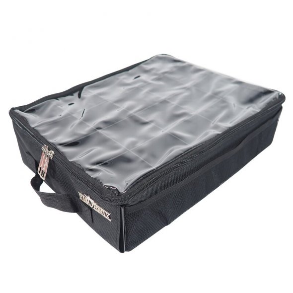 Phönix Garntasche für 20 Overlock Konen (36 x 29 x 10 cm/ schwarz)