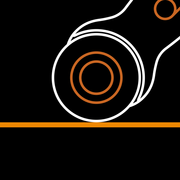 Fiskars Ersatzklinge gerade (1 Klinge/ Ø 45 mm)