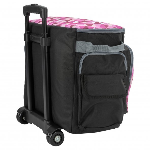Semplix Nähmaschinentrolley Diamond Crystal (beere/rosa)