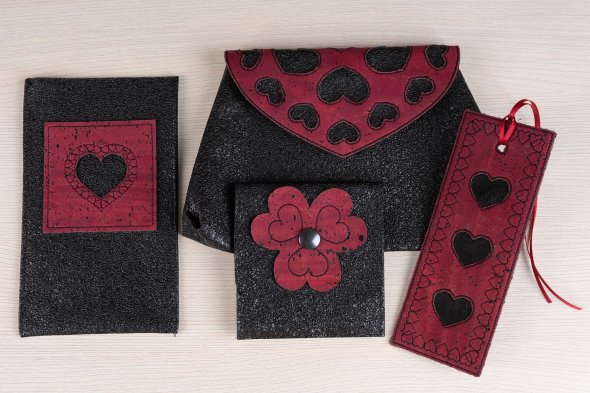 Nähwelt Flach Stickmuster USB CutWork III "Kork - Leder - Filz" (24 Stickmotive)