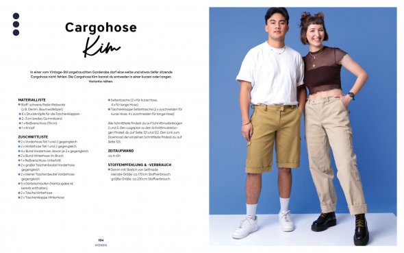 EMF Unisex Kleidung nähen (Oversize-Look/ XXS-XXL)