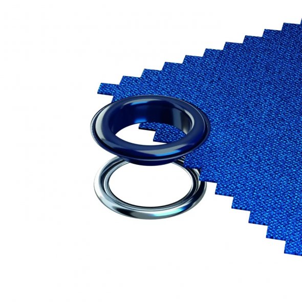 Prym Ösen mit Scheiben (11 mm/ marine-silberfarbig/ 20 St.)