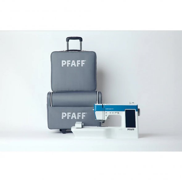 Pfaff Maschinen- & Stickmodul-Koffer/Trolley Set (grau)