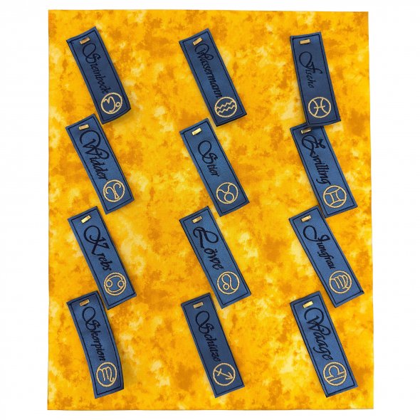 Stickmuster USB "Die zwölf Sternkreiszeichen" (122 Muster + Musterkombinationen)