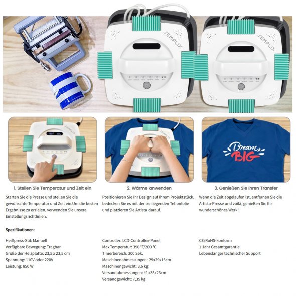 Semplix Simple Press 3 + Tassenpresse