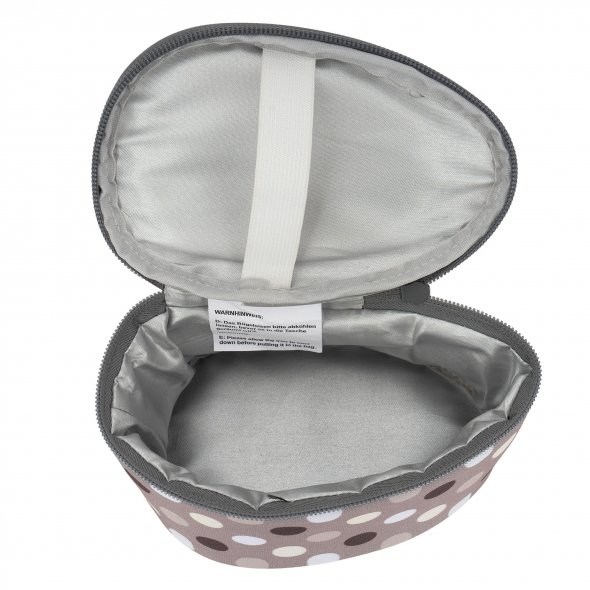 Semplix Soft-Reisebügeleisentasche Polka Dots gray/stone