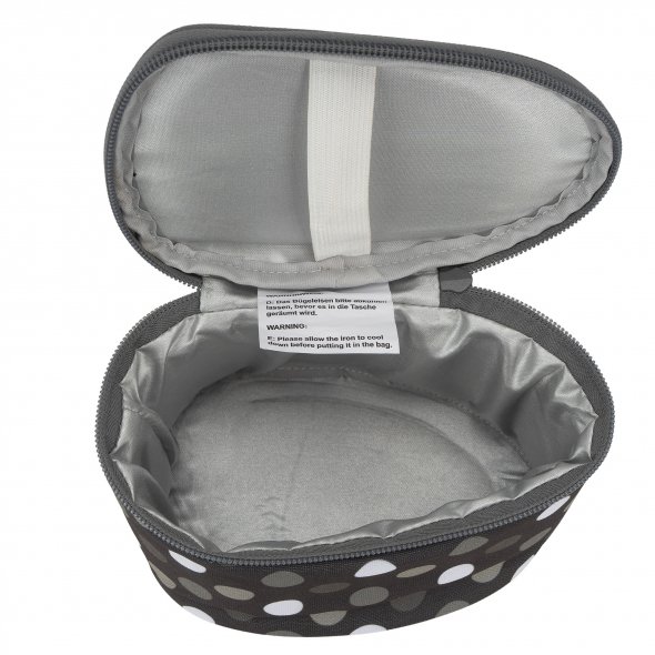 Semplix Soft-Reisebügeleisentasche Polka Dots anthrazit