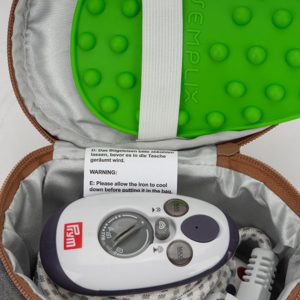 Semplix Soft-Reisebügeleisentasche anthrazit/braun