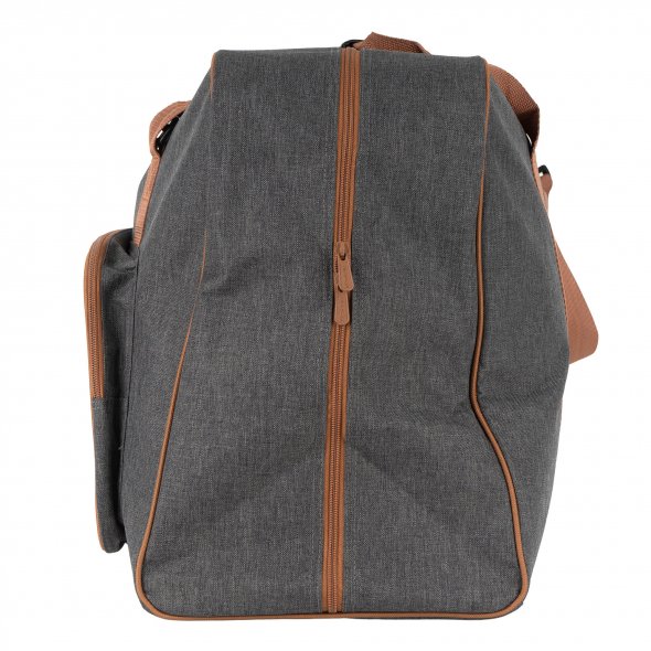 Semplix Nähmaschinentasche XL anthrazit/braun (52 x 40 x 27 cm)