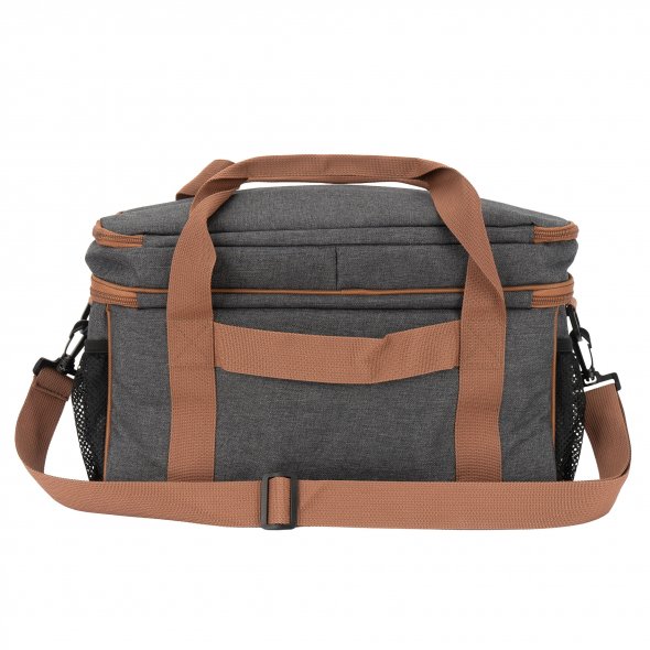 Semplix Multifunktionstasche anthrazit/braun (38 x 18 x 19 cm)