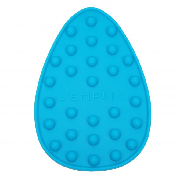 Semplix Mini-Bügeleisen Set + Unterlage Polka Dots petrol/türkis