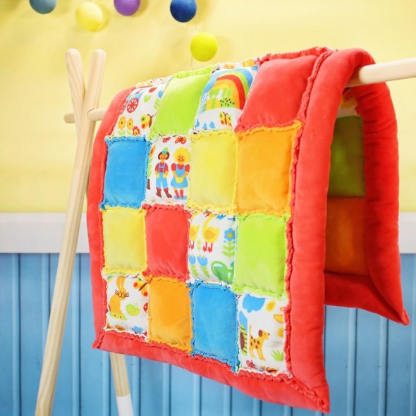 Kullaloo Plüsch SHORTY Bauernhof (Meterware / 1,5 mm Florlänge / SuperSoft / Stoff): 1,0m
