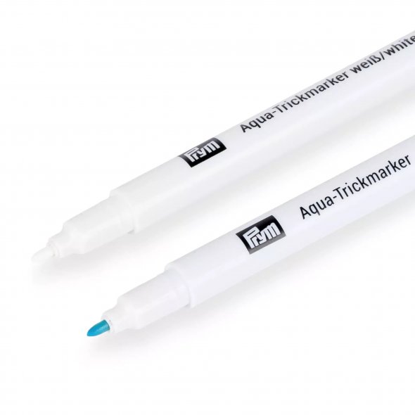 Prym Aqua Trick-Marker wasserlöslich (türkis und weiß)