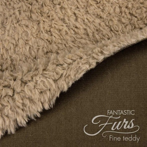 Kullaloo Teddyplüsch Stoff (Meterware / 10 mm Florlänge / Fantastic Furs / Fine Teddy): 1,0m