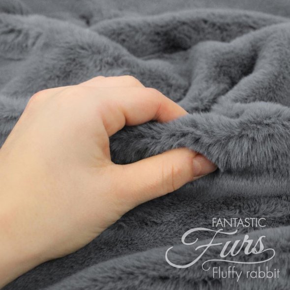 Kullaloo Kunstfell Fluffy Rabbit (Meterware / 12 mm Florlänge / Fantastic Furs / Stoff): 1,0m