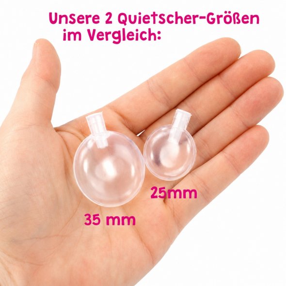 Go Handmade Quietscher (Ø 35 mm / 3er Set) für Stofftiere zum Einnähen